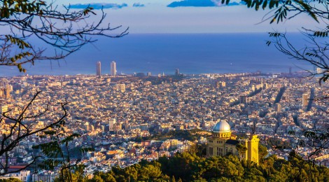 Landscape Catalonia Views City Barcelona Cities