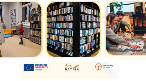 Projetos "Lagoon Park in Kaunas" e "Volunteer in a Park Library" na Lituânia
